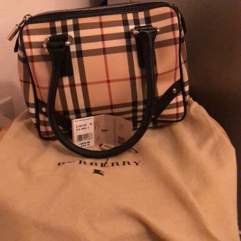 Authentic Burberry Novacheck Bluebell Bag